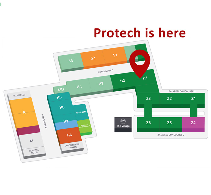 Arab Health 2023 Exhibition map